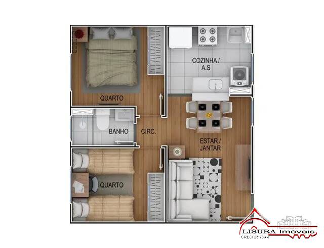 Apartamento à venda com 2 quartos, 39m² - Foto 20