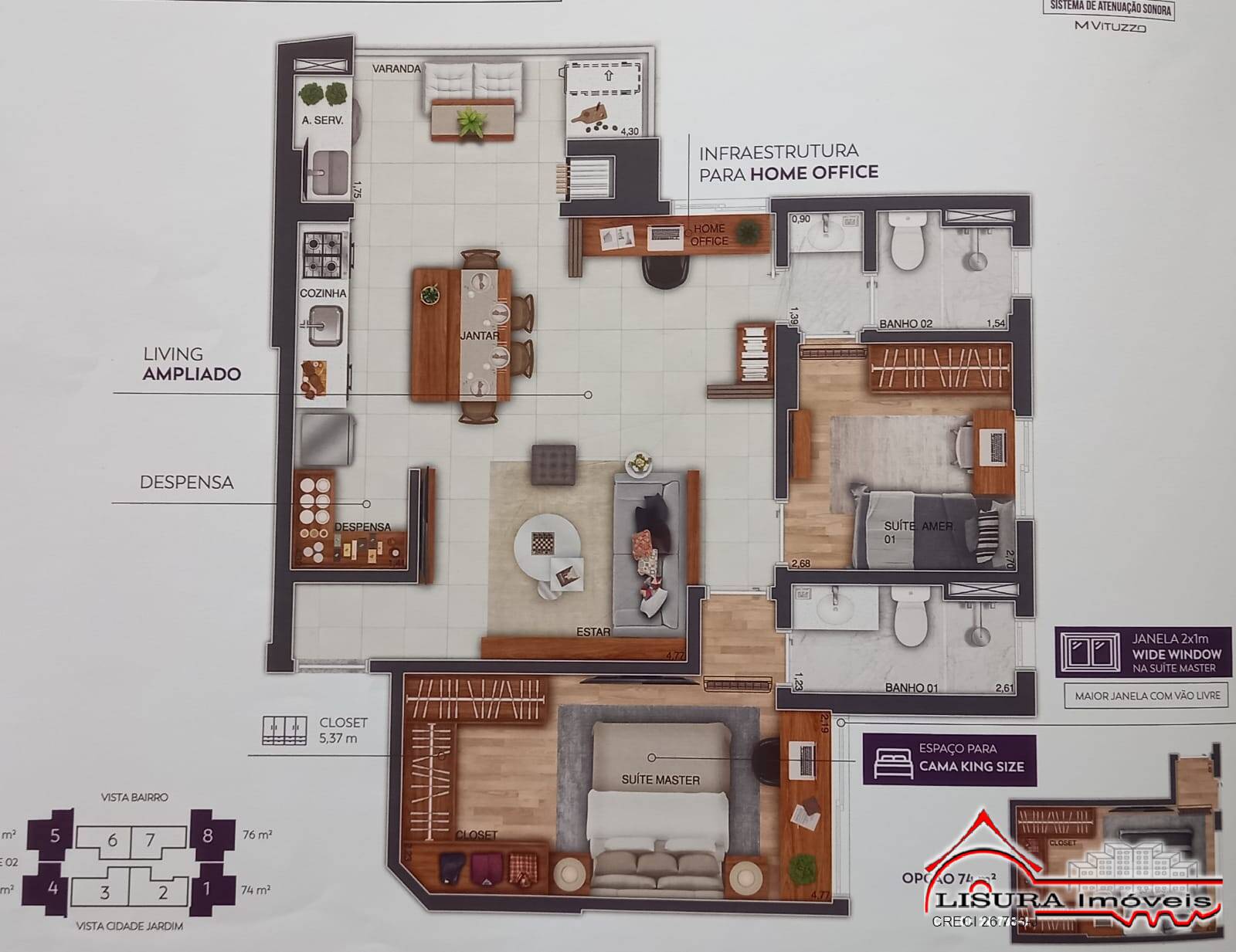 Apartamento à venda com 3 quartos, 143m² - Foto 13