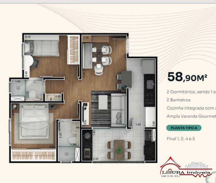 Apartamento à venda com 2 quartos, 57m² - Foto 21