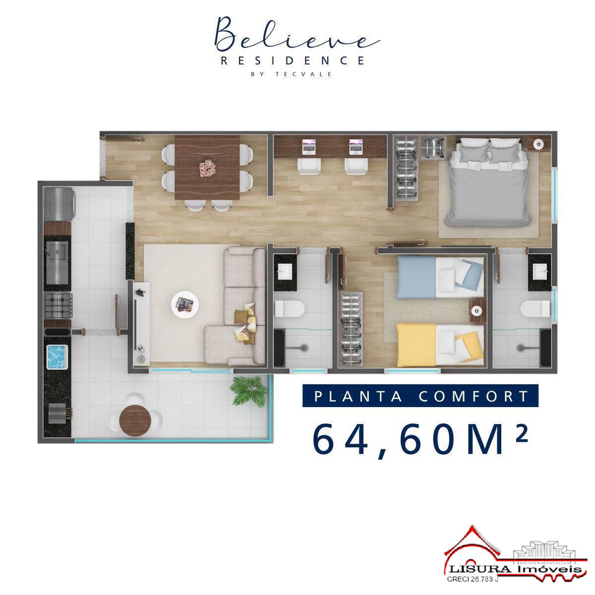 Apartamento à venda com 2 quartos, 66m² - Foto 17